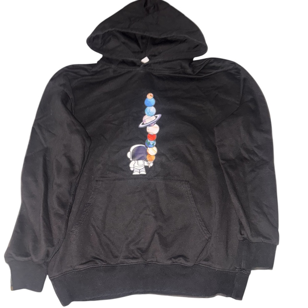 Black Graphic Hoodie